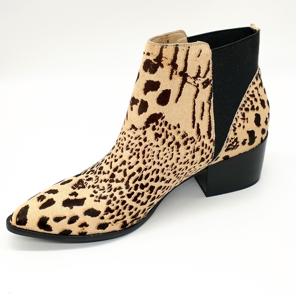 Chinese Laundry Finn Pony Ankle Boots Leopard - Picture 4 of 9